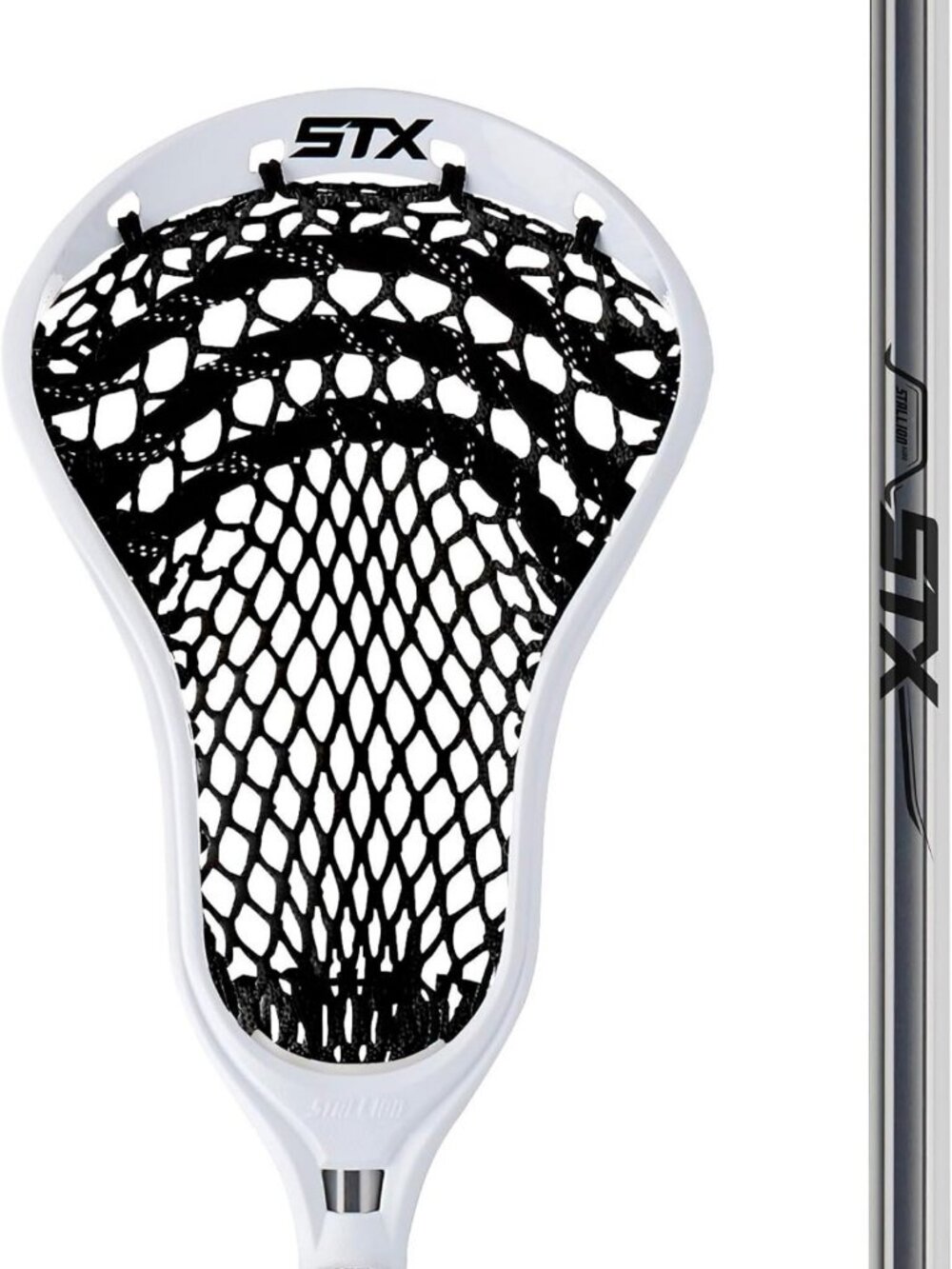 Youth Lacrosse Complete Stick - 39" Platinum/White, Perfect for Beginners!